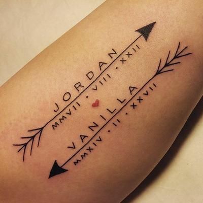 Tatouages de nombres de hijas para mujeres 12