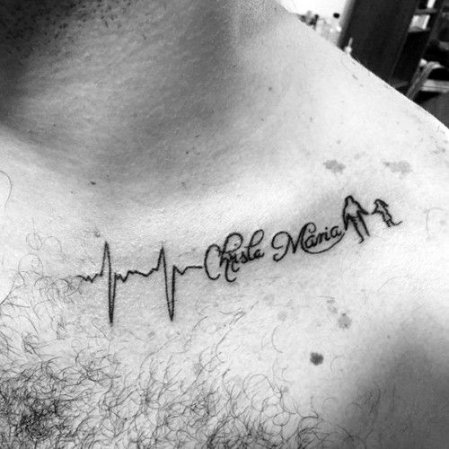 Tatuagens de nombres de hijos en el pecho 7