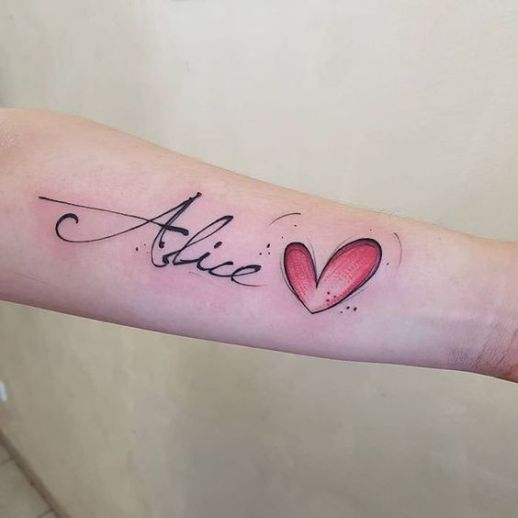 Tatuajes de nombres de parejas 59