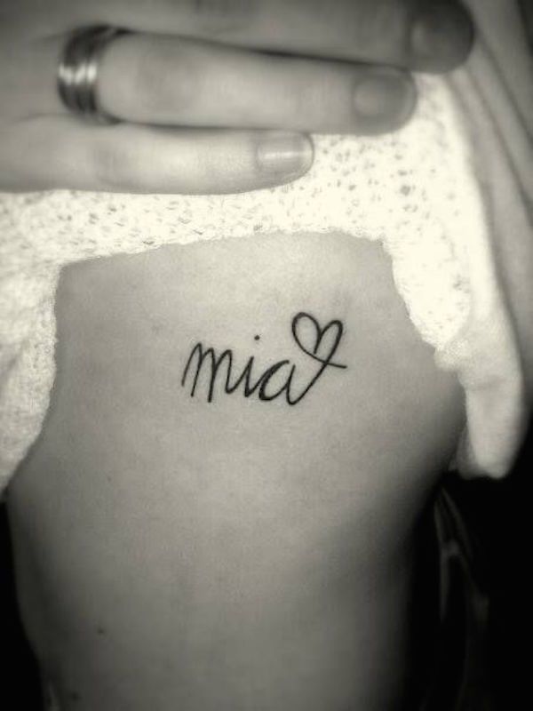 Tatuajes de nombres de tus hijos 1