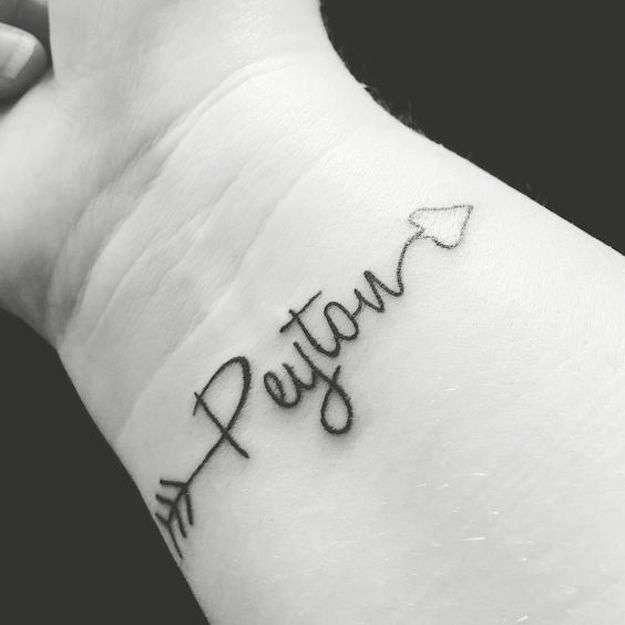 Tatuajes de nombres en el cuello 35