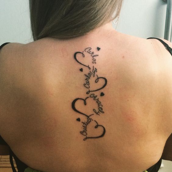 Tatuajes de nombres en el cuello 37