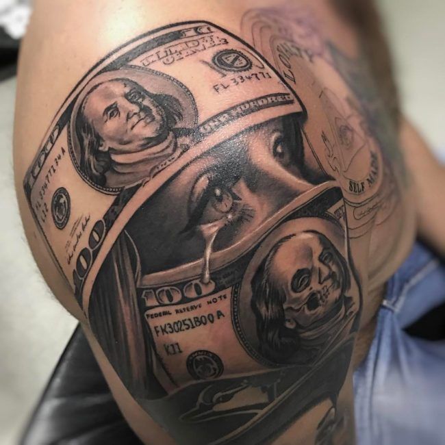 Tatuaggi di nombres en la pierna 34