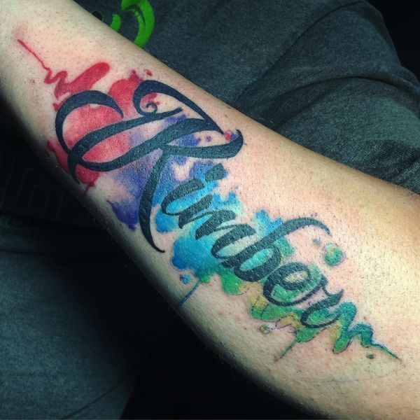 Tatuaggi di nombres en la pierna 24