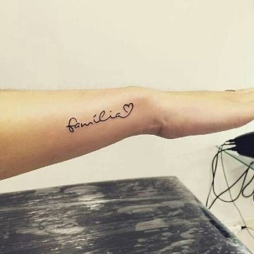Tatuajes de nombres familia