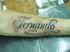 Tatuagens de nombres fernando 9