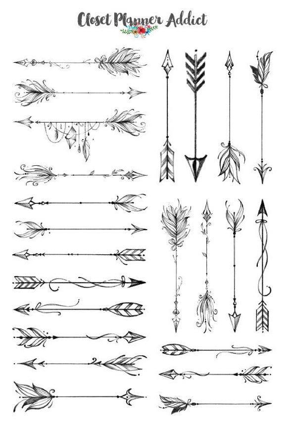 Tatuajes de nombres flechas 12