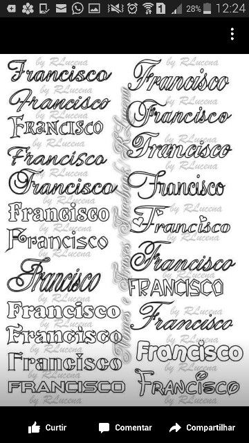 Tatuajes de nombres francisco 51
