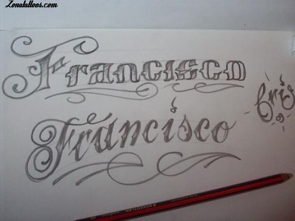 Tatuajes de nombres francisco 23