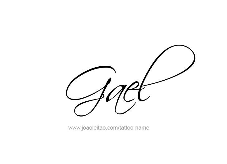 Tattoos of nombres gael