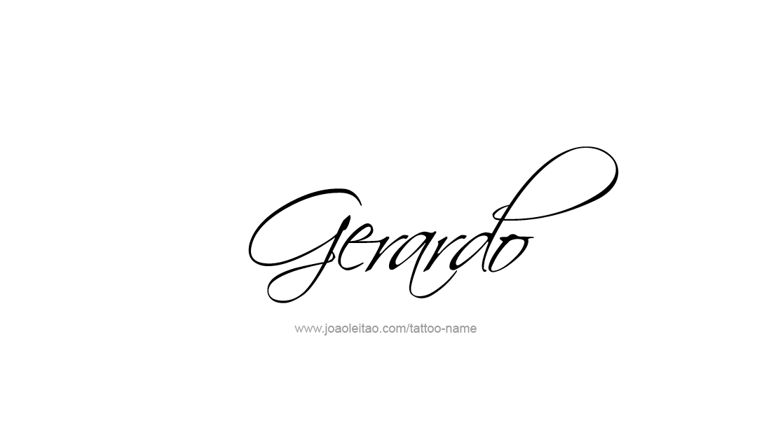 Tattoos von nombres gerardo 30