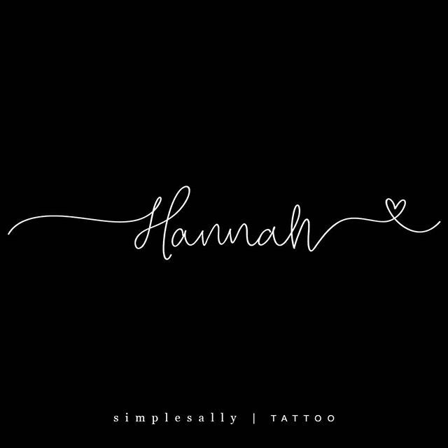 Tatuajes de nombres hannah