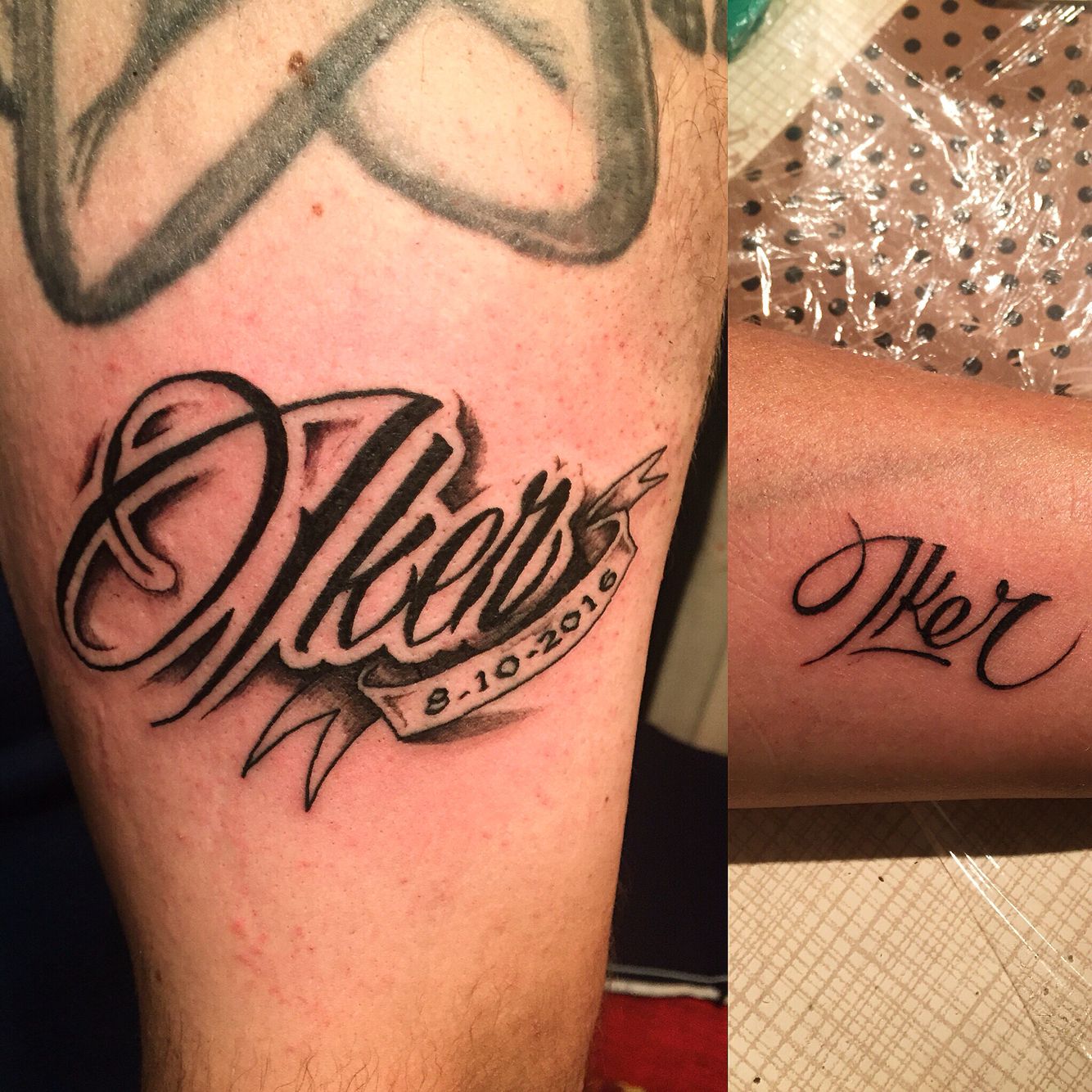 Tattoos of nombres iker 4