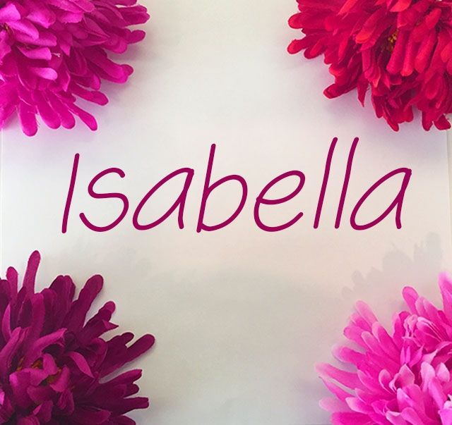 Tatuagens de nombres isabel 16