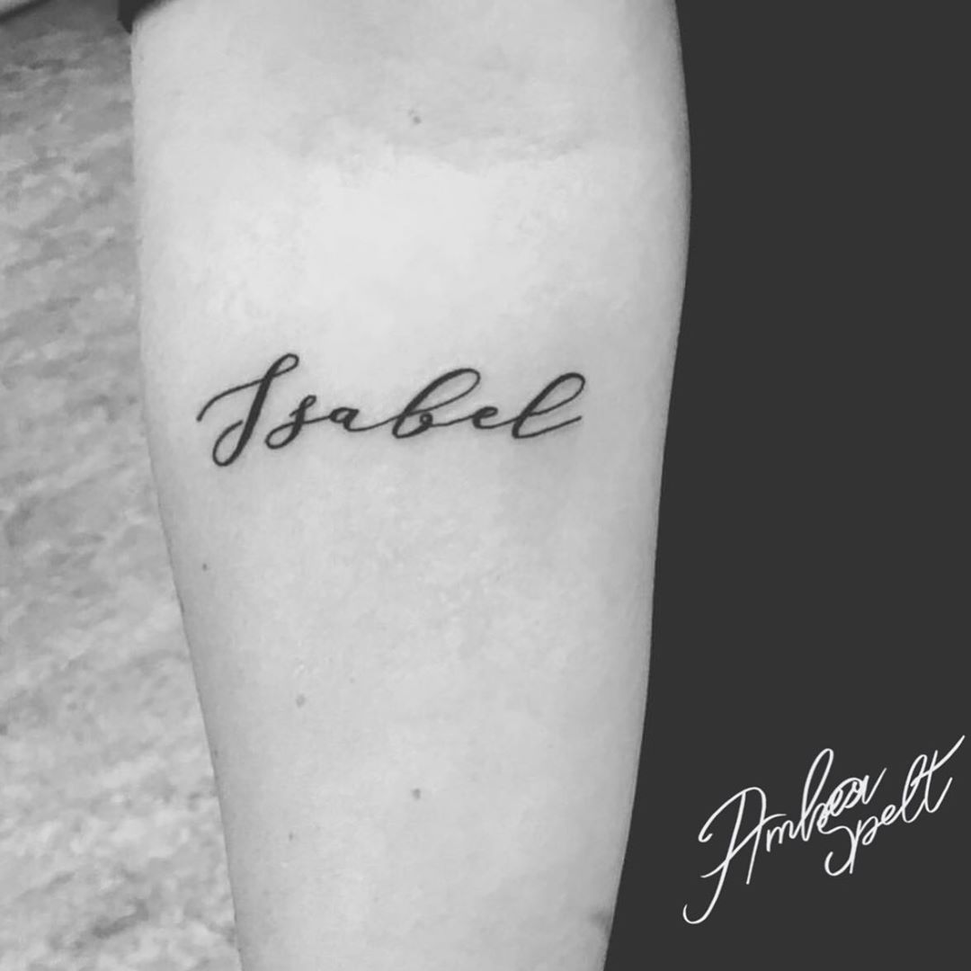 Tatuagens de nombres isabel 18