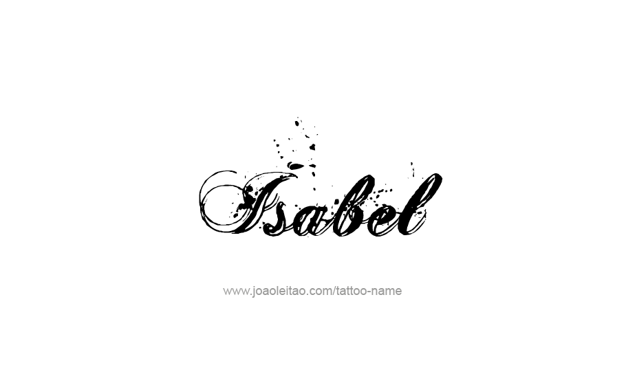 Tatuagens de nombres isabel 7