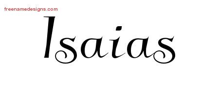 Tatuajes de nombres isaias