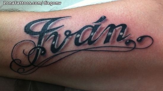 Tatuaggi di nombres ivan 37