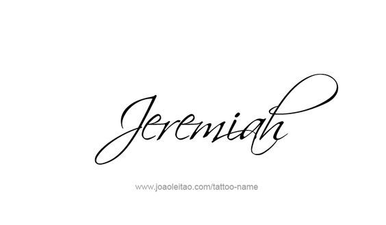 Tatuajes de nombres jeremias 51