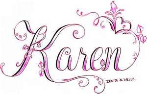 Tattoos von nombres karen 11