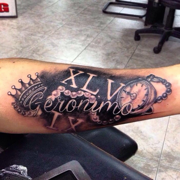 Tattoos of nombres kevin sombreado 5