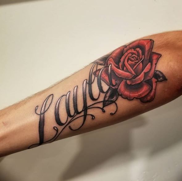 Tattoos of nombres kevin sombreado 3