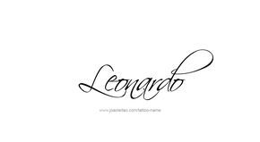 Tatuaggi di nombres leonardo 12