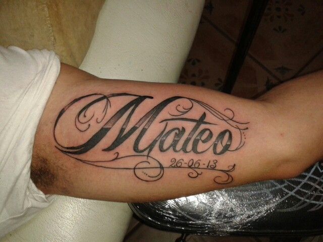 Tattoos von nombres mateo 49