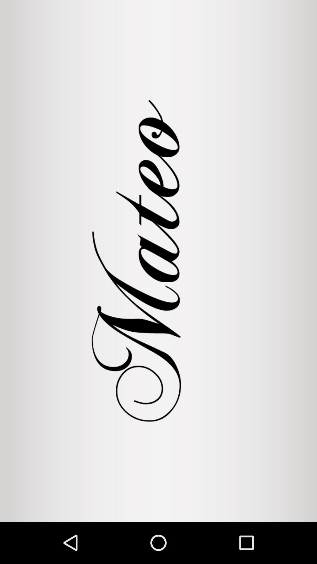 Tattoos von nombres mateo 42