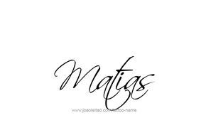 Tatuajes de nombres matias