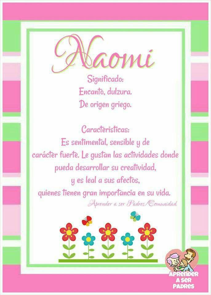 Tatuaggi di nombres naomi 7