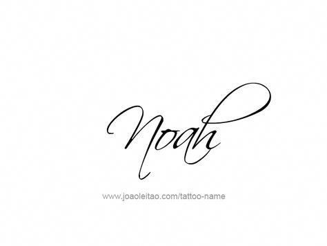 Tatuajes de nombres noah 4