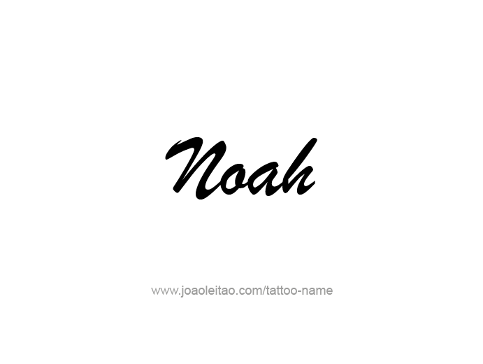 Tatuajes de nombres noah 14