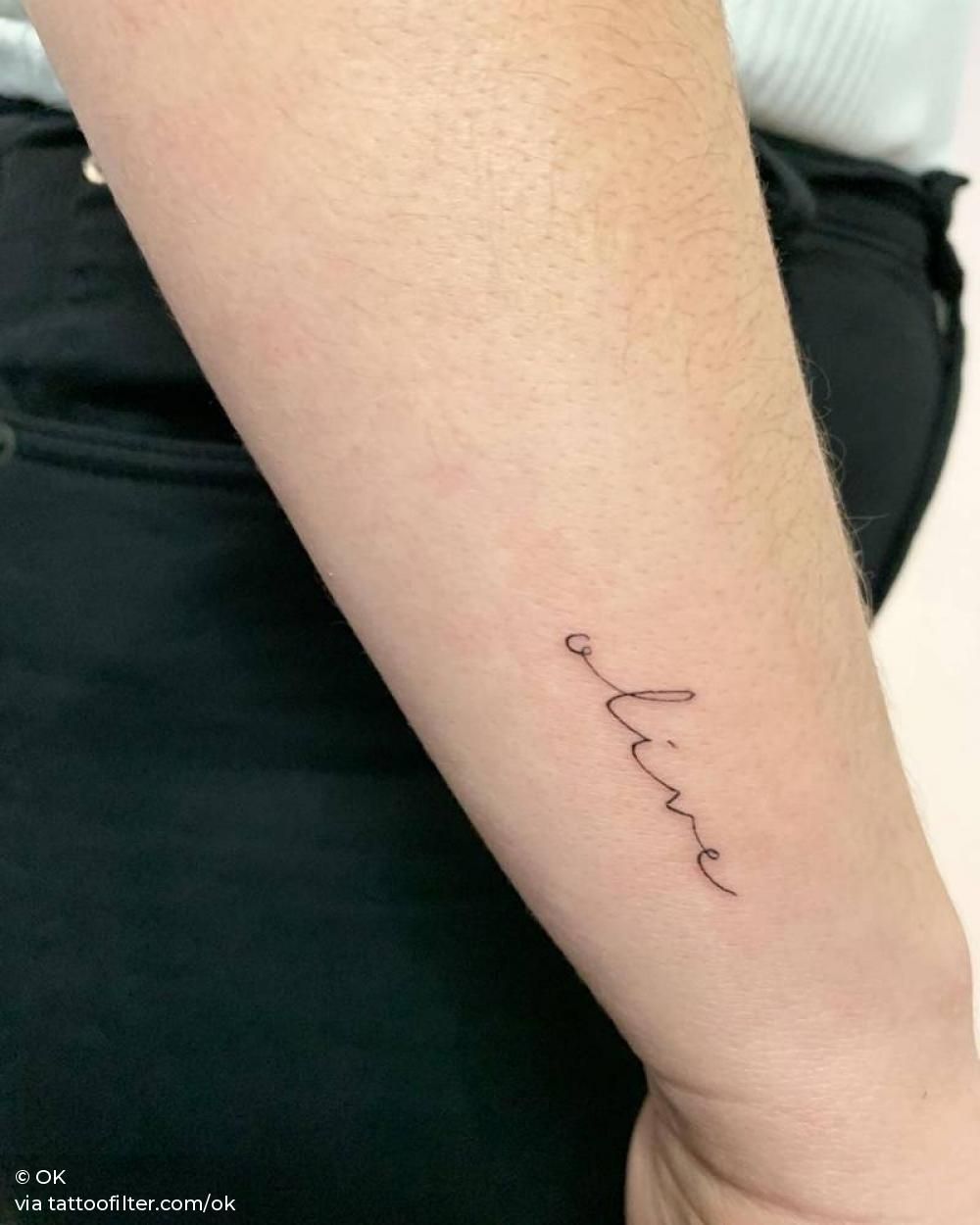 Tatuaggi di nombres olivia 4