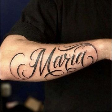 Tattoos von nombres para el brazo 37