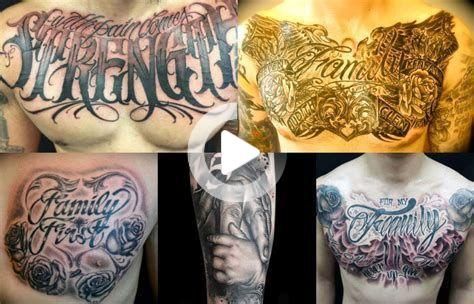 Tatuajes de nombres para mujeres en el pecho 10