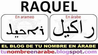 Tatuajes de nombres raquel