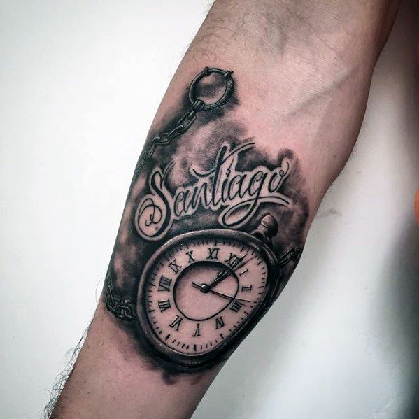 Tattoos of nombres santiago en el brazo 5