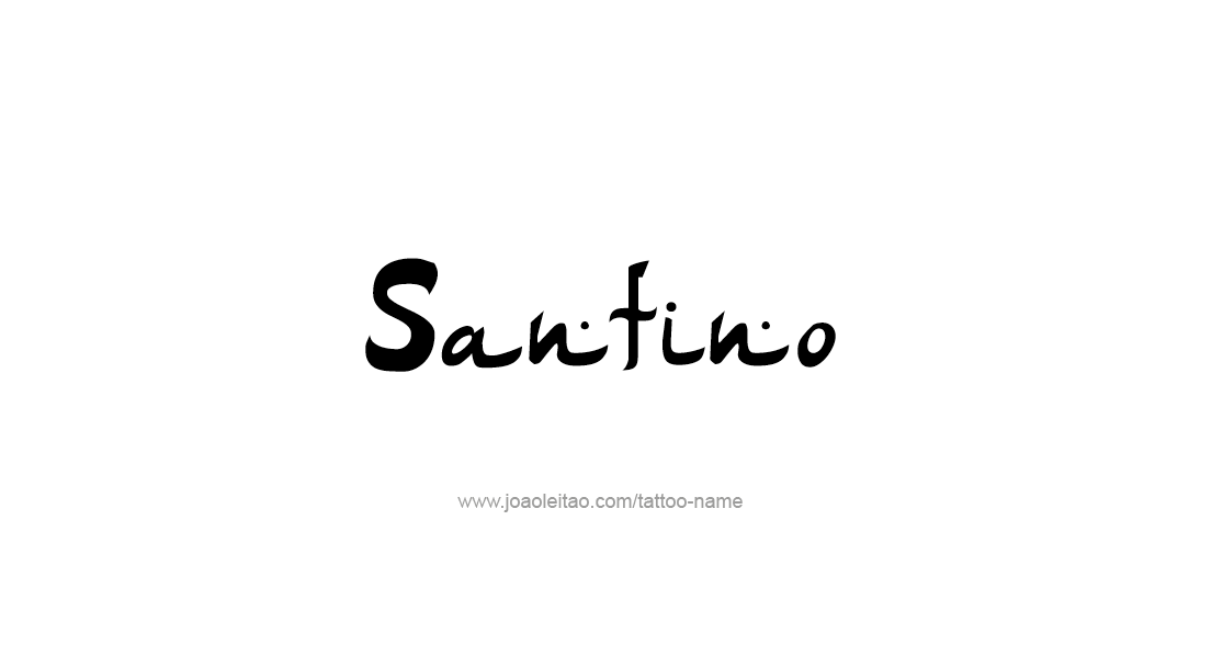 Tatuajes de nombres santino 27