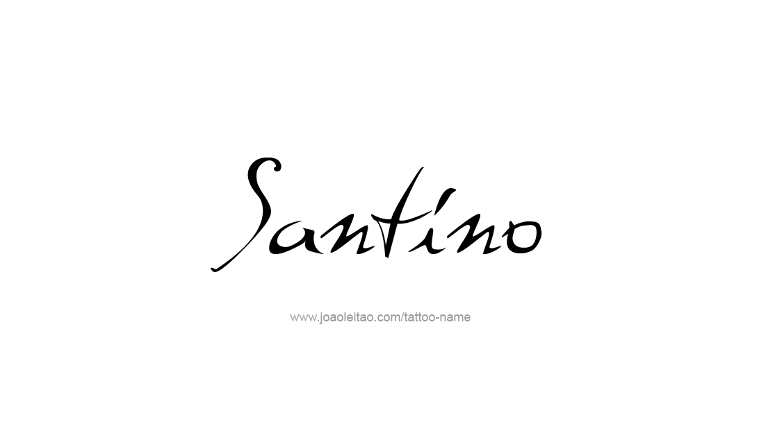 Tatuajes de nombres santino 33