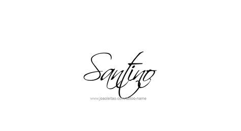 Tatuajes de nombres santino 34