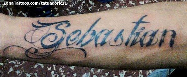 Tattoos of nombres sebastian 10
