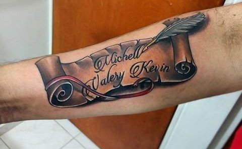 Tatouages de nombres sergio en el brazo 28