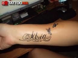 Tattoos of nombres silvia 5
