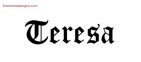 Tatuagens de nombres teresa 3