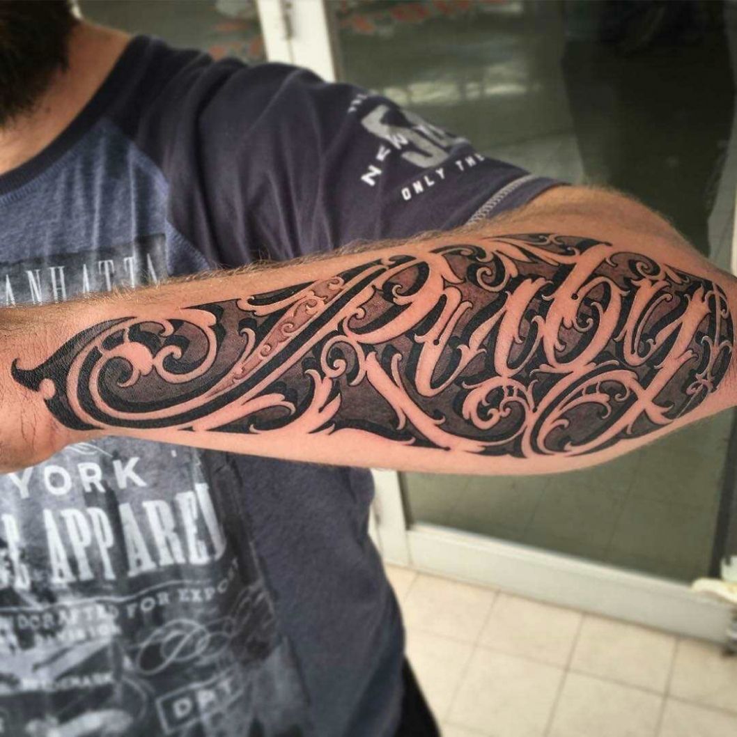 Tattoos of nombres tribales antebrazo 2