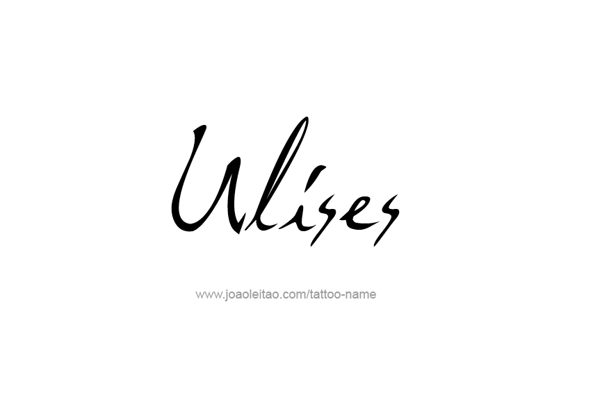 Tattoos von nombres ulises 2