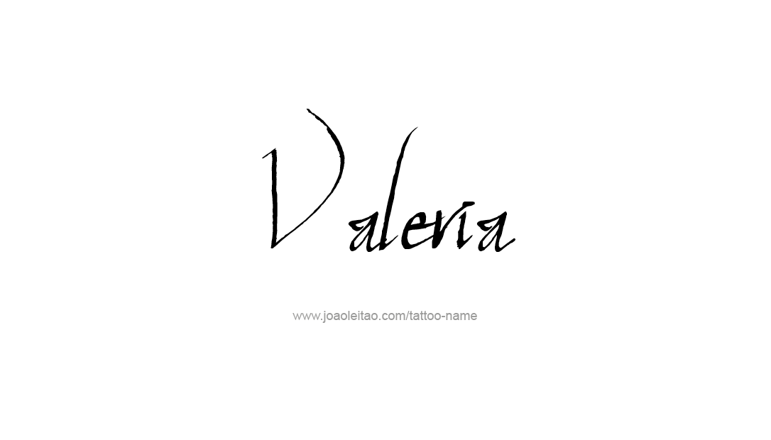 Tattoos von nombres valeria 22