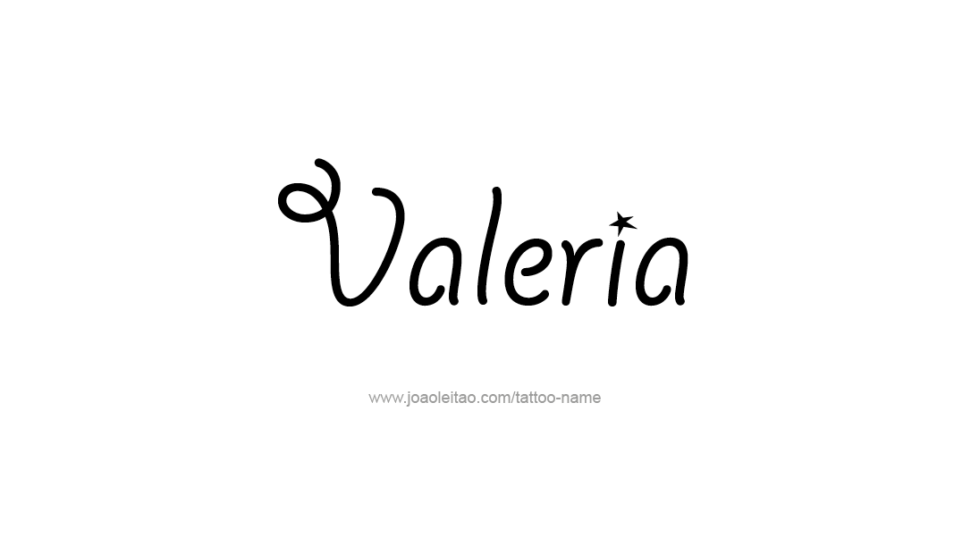 Tattoos von nombres valeria 9