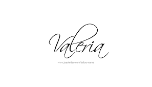 Tattoos von nombres valeria 36